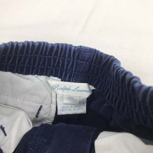 Ralph Lauren navy blue‎ pants 12 months - Picture 2 of 3